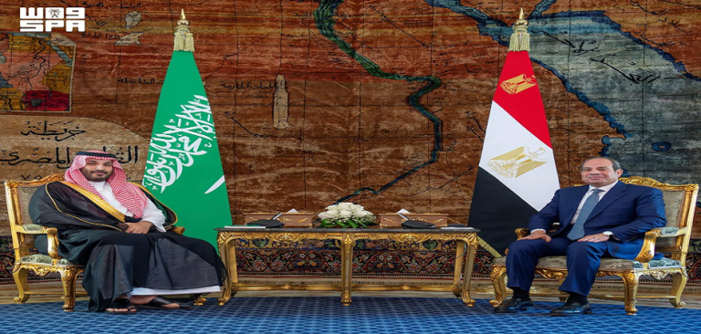 ولي العهد السعودي محمد بن سلمان يلتقي الرئيس المصري عبد الفتاح السيسي في القاهرة